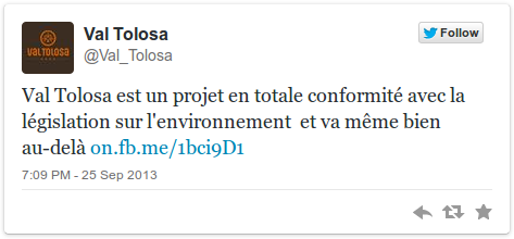 Le compte Twitter du promoteur déclarant sans totale légitimité. Le compte Twitter du promoteur déclarant sans totale légitimité.