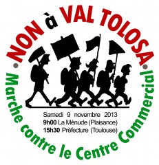 Logo Marche du Non à Val Tolosa La Marche de La Ménude Contre Val Tolosa - logo